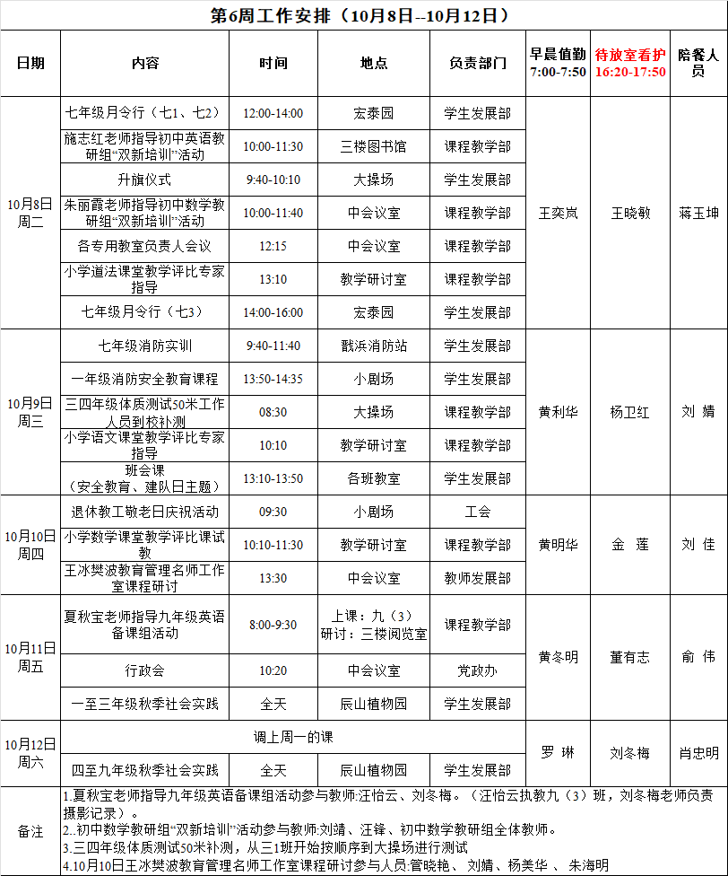 2024学年第二学期第6周工作安排.png